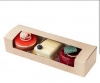 Коробка для конд.изделий  Pastry Window Box  с окном , нераз.крыш., .200х80х60мм корич-бел (25шт)