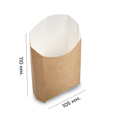 Коробка для картофиля фри  ECO Fry M  (50шт) Россия
