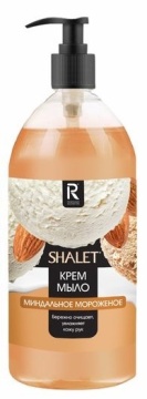 Жидкое мыло SHALET 1л "Миндальное мороженое "  (8шт)